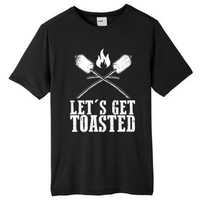 Cute Lets Get Toasted Funny Camping Gift Humor Camp Smores Gift Tall Fusion ChromaSoft Performance T-Shirt