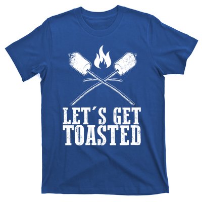 Cute Lets Get Toasted Funny Camping Gift Humor Camp Smores Gift T-Shirt