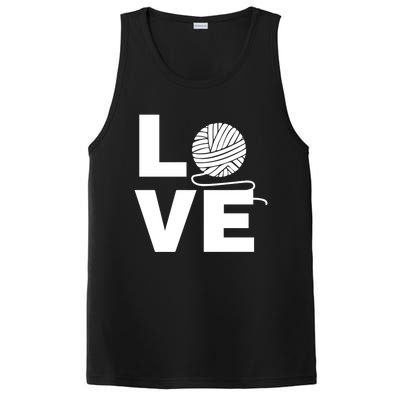 Crocheting Lover Gift Crocheting Love Yarn Gift PosiCharge Competitor Tank