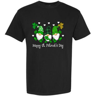 Cute Lucky Gnome Happy St Patricks Day Family Outfit Garment-Dyed Heavyweight T-Shirt