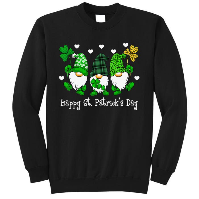 Cute Lucky Gnome Happy St Patricks Day Family Outfit Tall Sweatshirt