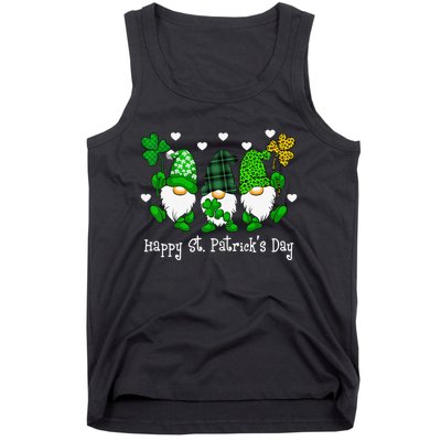 Cute Lucky Gnome Happy St Patricks Day Family Outfit Tank Top