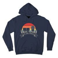 Car Lover Gift Vintage Retro Save The Manuals Stick Shift Tall Hoodie