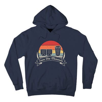 Car Lover Gift Vintage Retro Save The Manuals Stick Shift Tall Hoodie