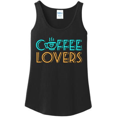 Coffee Lovers Graphic Ladies Essential Tank