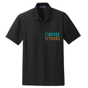 Coffee Lovers Graphic Dry Zone Grid Polo