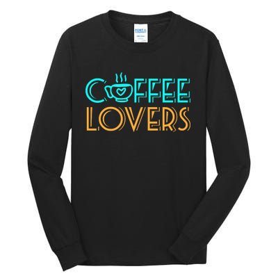 Coffee Lovers Graphic Tall Long Sleeve T-Shirt