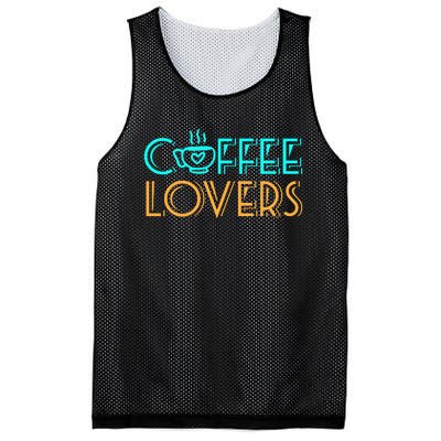 Coffee Lovers Graphic Mesh Reversible Basketball Jersey Tank