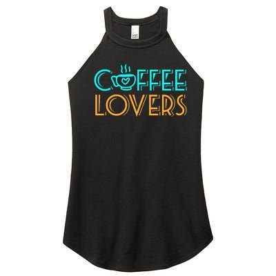 Coffee Lovers Graphic Women’s Perfect Tri Rocker Tank