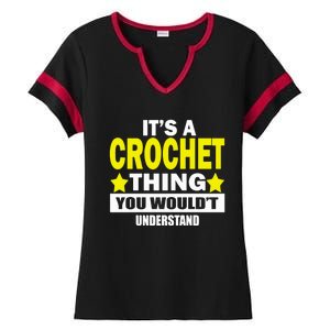 Crocheting Lover Gift Crocheting Gift Ladies Halftime Notch Neck Tee