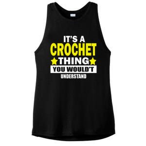 Crocheting Lover Gift Crocheting Gift Ladies PosiCharge Tri-Blend Wicking Tank