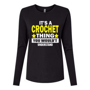 Crocheting Lover Gift Crocheting Gift Womens Cotton Relaxed Long Sleeve T-Shirt