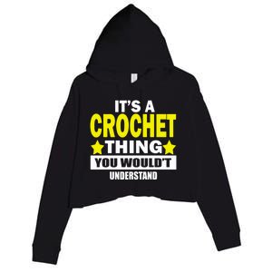 Crocheting Lover Gift Crocheting Gift Crop Fleece Hoodie