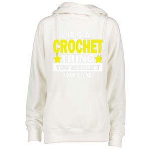 Crocheting Lover Gift Crocheting Gift Womens Funnel Neck Pullover Hood