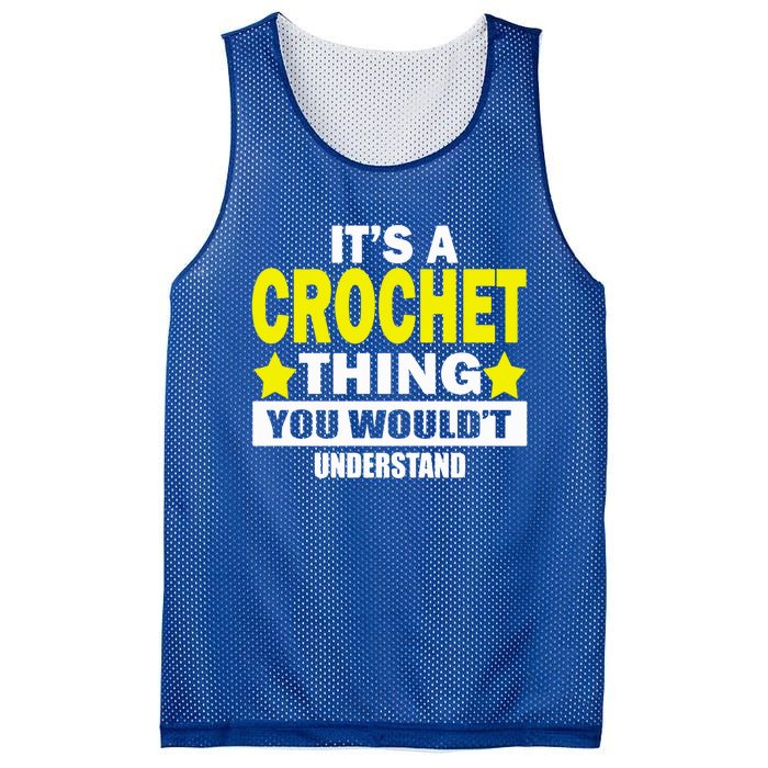 Crocheting Lover Gift Crocheting Gift Mesh Reversible Basketball Jersey Tank