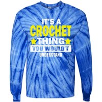 Crocheting Lover Gift Crocheting Gift Tie-Dye Long Sleeve Shirt