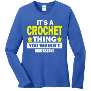 Crocheting Lover Gift Crocheting Gift Ladies Long Sleeve Shirt