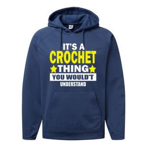 Crocheting Lover Gift Crocheting Gift Performance Fleece Hoodie