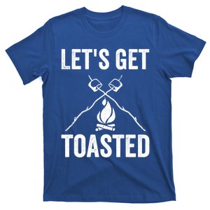 Cute Lets Get Toasted Funny Camping Gift Humor Camp Smores Gift T-Shirt