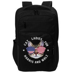 Cat Ladies Harris Waltz 2024 Cat Ladies For Harris Walz 2024 Impact Tech Backpack