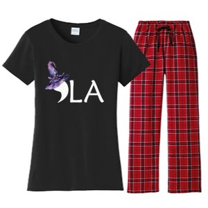 Comma La Halloween Hat 2024 Kamala Harris Funny Halloween Premium Women's Flannel Pajama Set