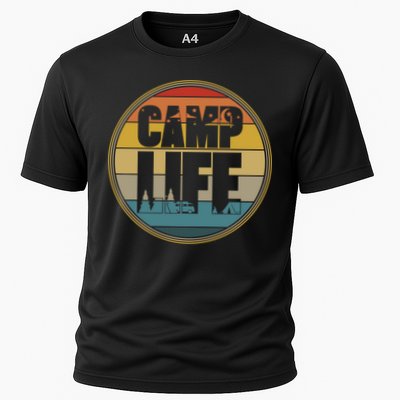 Camp Life Happy Camper Retro Camping Gift Performance Shirt