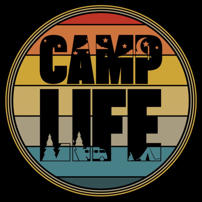Camp Life Happy Camper Retro Camping Gift Impact Tech Backpack