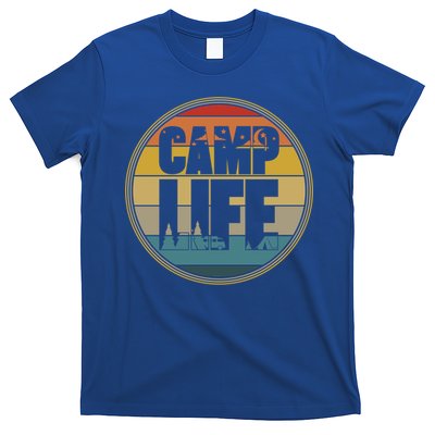 Camp Life Happy Camper Retro Camping Gift T-Shirt