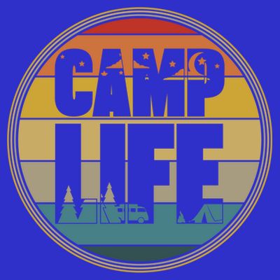 Camp Life Happy Camper Retro Camping Gift T-Shirt