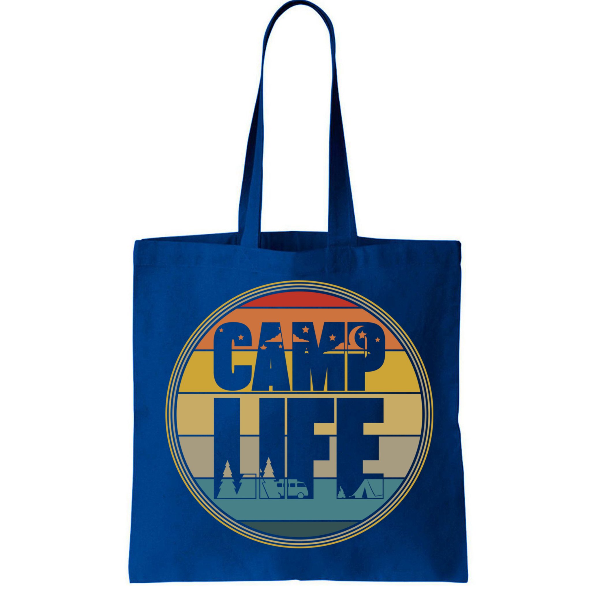 Camp Life Happy Camper Retro Camping Gift Bag