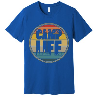 Camp Life Happy Camper Retro Camping Gift Premium T-Shirt