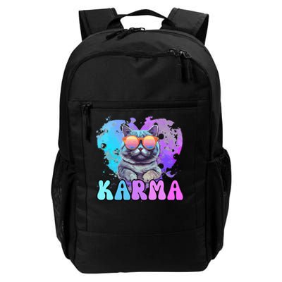 Cat Lover Heart Shape Karma Daily Commute Backpack