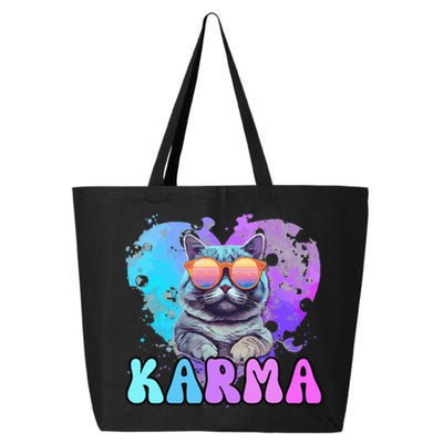 Cat Lover Heart Shape Karma 25L Jumbo Tote