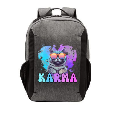 Cat Lover Heart Shape Karma Vector Backpack