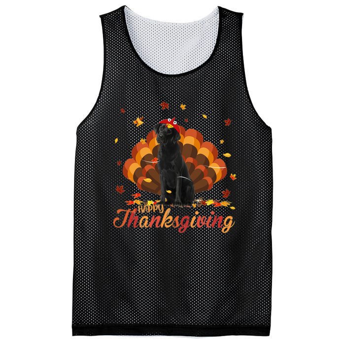 Cute Labrador Happy Thanksgiving Turkey Dog Crispy Leaf Mesh Reversible Basketball Jersey Tank