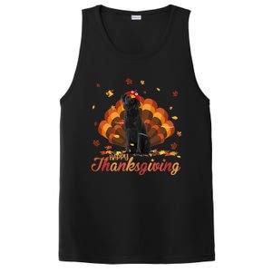 Cute Labrador Happy Thanksgiving Turkey Dog Crispy Leaf PosiCharge Competitor Tank