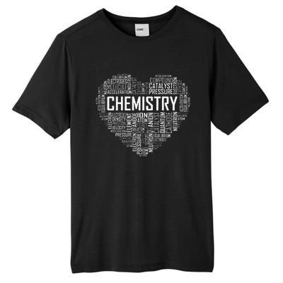 Chemistry Lover Heart Gift for Chemist Teacher or Student Tall Fusion ChromaSoft Performance T-Shirt