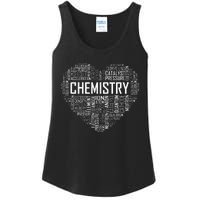 Chemistry Lover Heart Gift for Chemist Teacher or Student Ladies Essential Tank