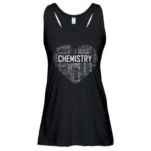 Chemistry Lover Heart Gift for Chemist Teacher or Student Ladies Essential Flowy Tank