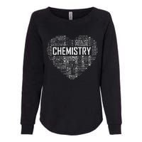 Chemistry Lover Heart Gift for Chemist Teacher or Student Womens California Wash Sweatshirt