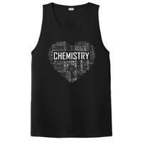 Chemistry Lover Heart Gift for Chemist Teacher or Student PosiCharge Competitor Tank