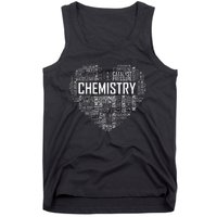 Chemistry Lover Heart Gift for Chemist Teacher or Student Tank Top