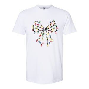 Christmas Lights Holiday Xmas Coquette Matching Team Softstyle CVC T-Shirt