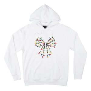 Christmas Lights Holiday Xmas Coquette Matching Team Hoodie