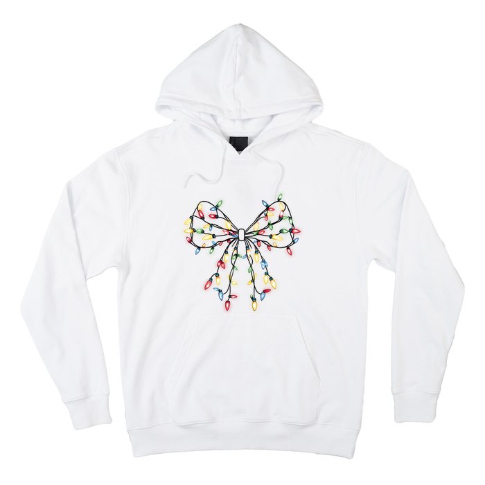 Christmas Lights Holiday Xmas Coquette Matching Team Hoodie