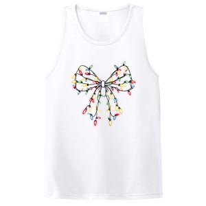 Christmas Lights Holiday Xmas Coquette Matching Team PosiCharge Competitor Tank