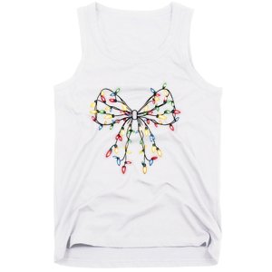 Christmas Lights Holiday Xmas Coquette Matching Team Tank Top