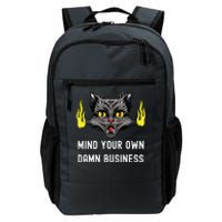 Cat Lady Harris Walz Waltz 2024 Mind Your Own Damn Business Daily Commute Backpack