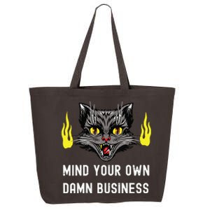 Cat Lady Harris Walz Waltz 2024 Mind Your Own Damn Business 25L Jumbo Tote