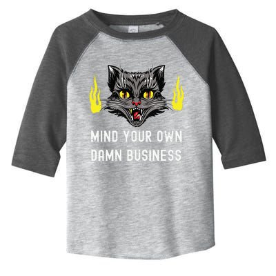 Cat Lady Harris Walz Waltz 2024 Mind Your Own Damn Business Toddler Fine Jersey T-Shirt